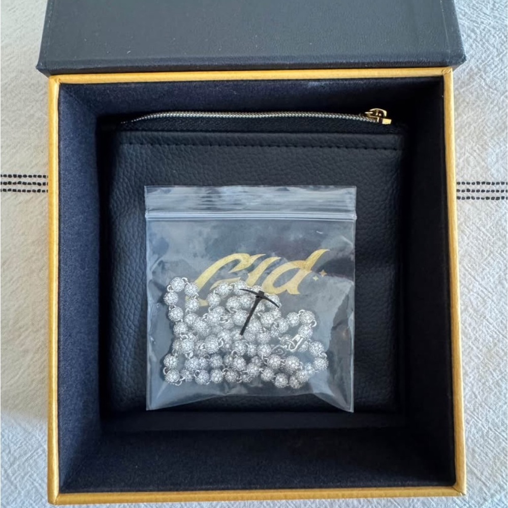 GLD Iced ball chain in white gold 4mm - 20”